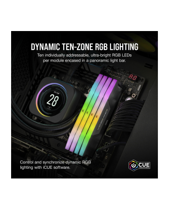 CORSAIR VENGEANCE RGB 32GB 2x16GB DDR5 6000MHz DIMM CL38-44-44-96 1.35V Std PMIC Intel XMP Memory Black nr 1