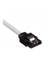 CORSAIR Premium Sleeved SATA Data Cable Set with Straight Connectors White 60cm - nr 1