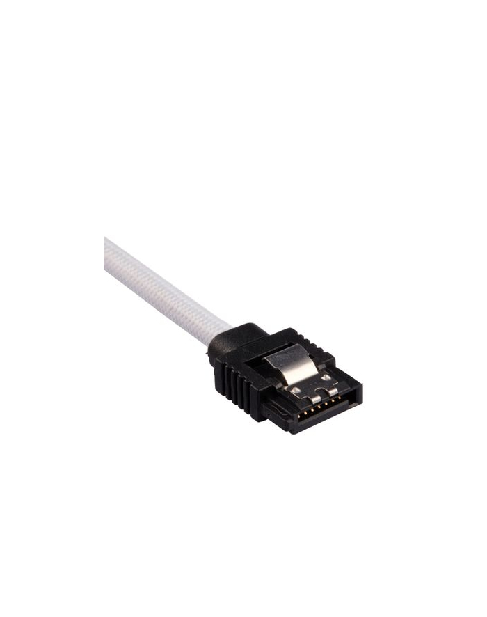 CORSAIR Premium Sleeved SATA Data Cable Set with Straight Connectors White 60cm główny