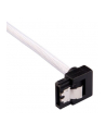 CORSAIR Premium Sleeved SATA Data Cable Set with 90degree Connectors White 30cm - nr 1