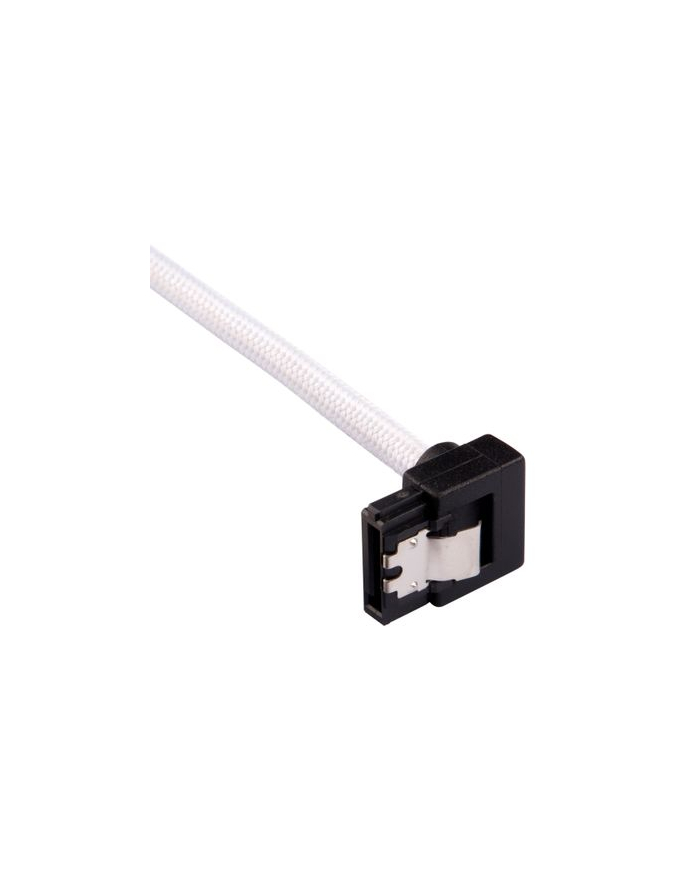 CORSAIR Premium Sleeved SATA Data Cable Set with 90degree Connectors White 30cm główny