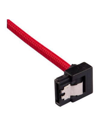 CORSAIR Premium Sleeved SATA Data Cable Set with 90degree Connectors Red 30cm