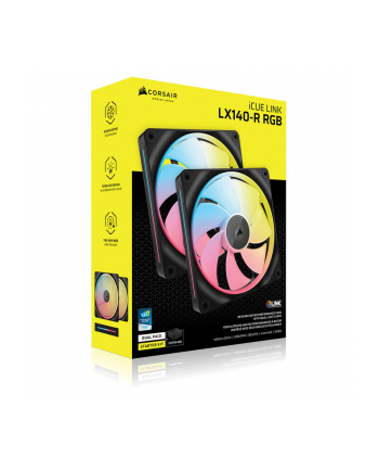 CORSAIR iCUE LINK LX140-R RGB 140mm Dual Fan Kit nr 1