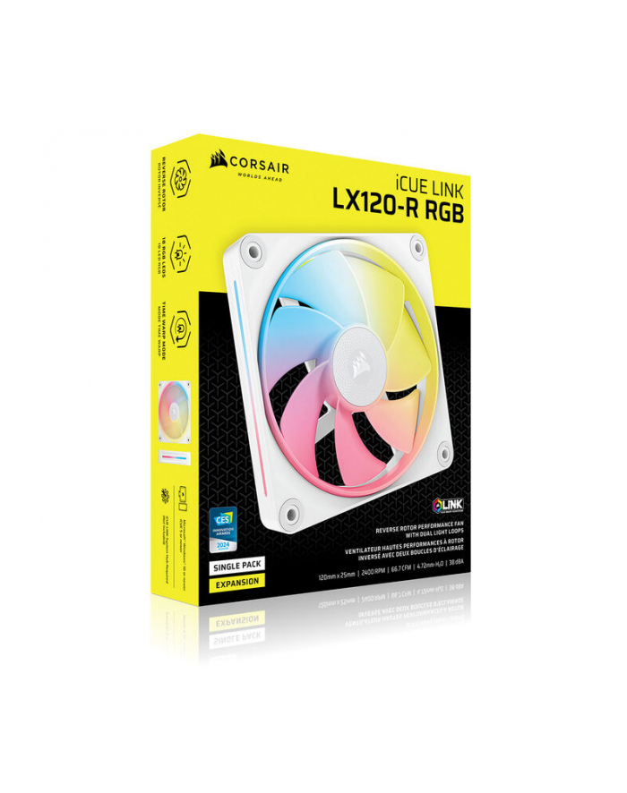CORSAIR iCUE LINK LX120-R RGB White 120mm Single Fan główny