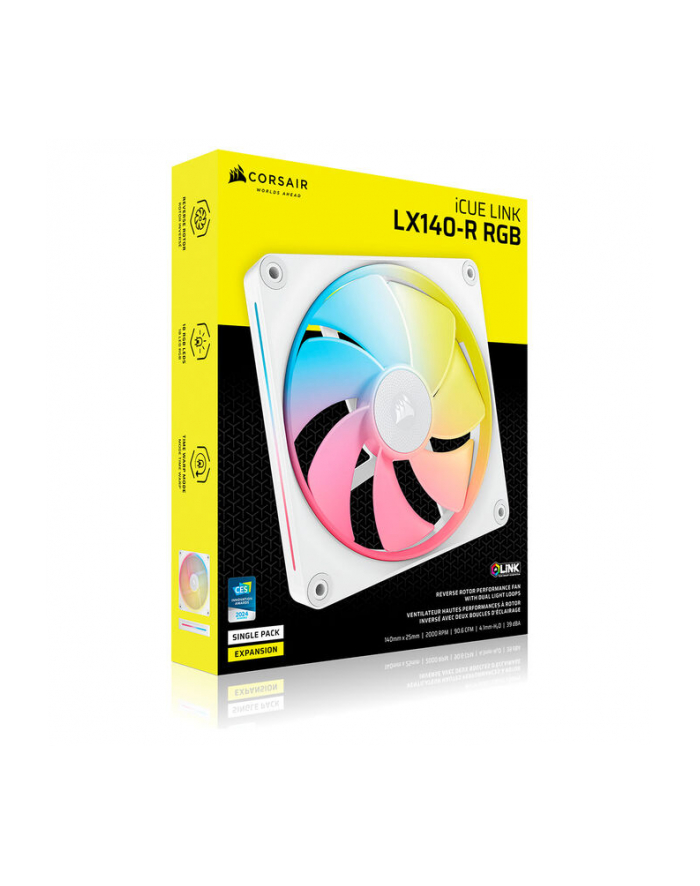 CORSAIR iCUE LINK LX140-R RGB White 140mm Single Fan główny