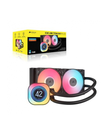 CORSAIR iCUE LINK TITAN 240 RX LCD AIO 240mm Radiator Liquid CPU Cooler