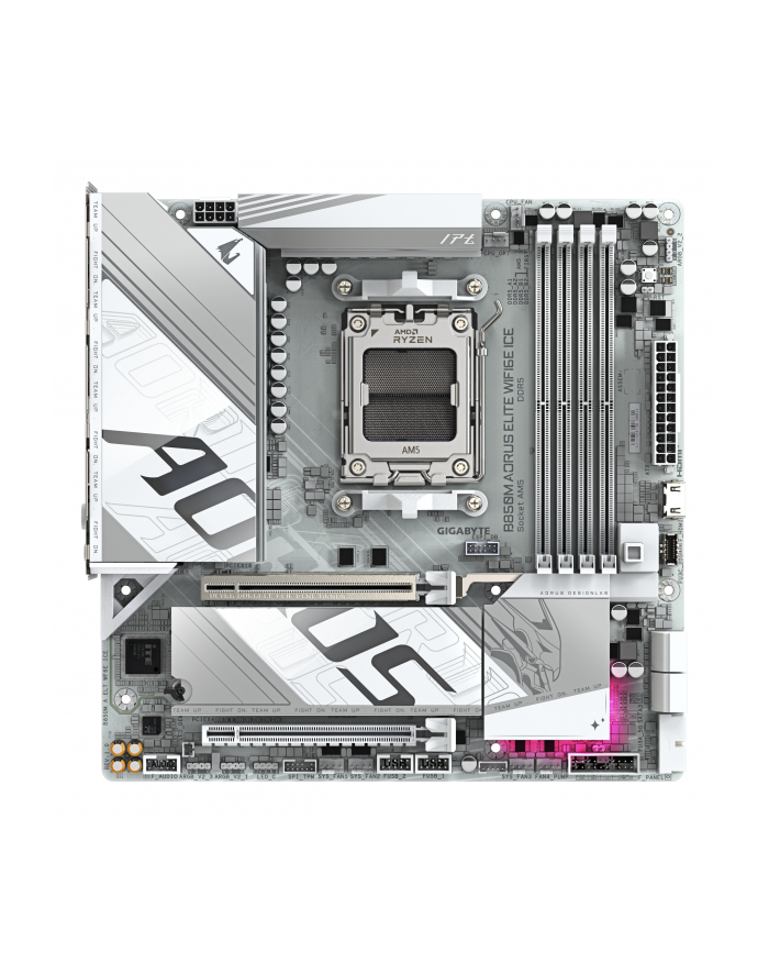 GIGABYTE B850M A ELT WF6E ICE AM5 MB 4xDDR5 4xSATA 2xM.2 główny
