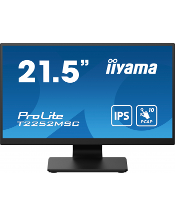 iiyama Monitor 22 cale T2252MSC-B2AG 10 PKT. POJ,IPS,HDMI,DP,2x1W,7H,2xUSB,  AG-(Anti Glare)