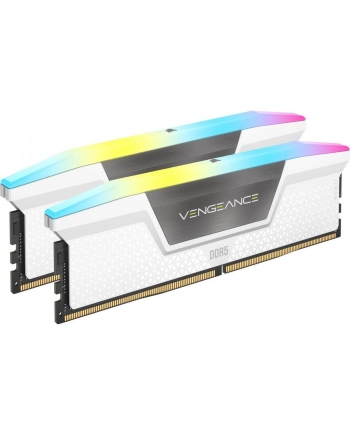 CORSAIR VENGEANCE RGB 32GB 2x16GB DDR5 6000MT/s CL30-36-36-76 1.40V Intel XMP ' AMD EXPO White