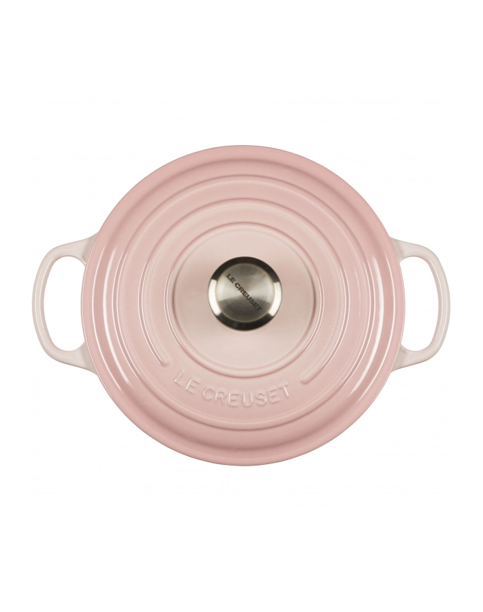Le Creuset Signature Cast Iron Round Casserole 24cm shell pink główny