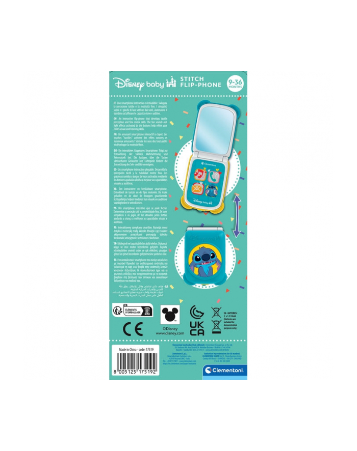 Clementoni baby Telefonik Stitch Disney 17519 główny