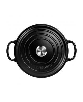 Le Creuset Signature Casserole round 22 cm black