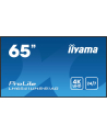 iiyama Monitor 65 '' LH6541UHS-B1AG VA,4K,24/7,LAN,USB,HDMI,500cd/m2,     Haze(25%),2x10W,Pion/Poziom - nr 31