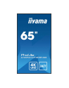 iiyama Monitor 65 '' LH6541UHS-B1AG VA,4K,24/7,LAN,USB,HDMI,500cd/m2,     Haze(25%),2x10W,Pion/Poziom - nr 8