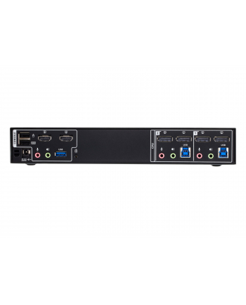 Aten Przełącznik Cm1942 2-Port 4K Displayport Dual Display Mini-Matrix Boundless Kvm Switch (CM1942ATG)