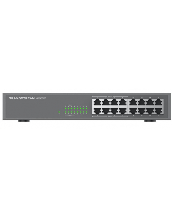 Grandstream GWN 7702P 16xGbE, 8xPOE niezarządzalny switch główny