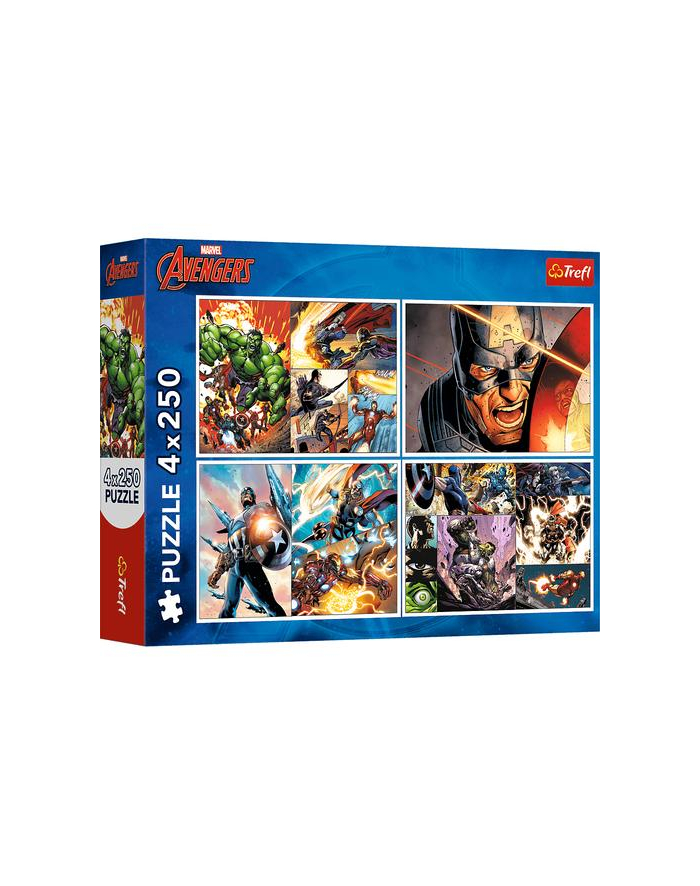 Puzzle 4x250el Bohaterskie dni 13309  Trefl główny