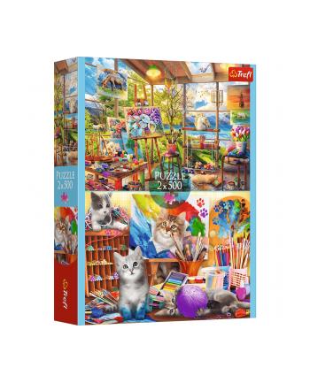 Puzzle 2x500el Sztuka malowania 37530 Trefl
