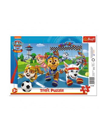 Puzzle 15el Ramkowe Psi Patrol / Paw Patrol Uczynne pieski 31428 Trefl