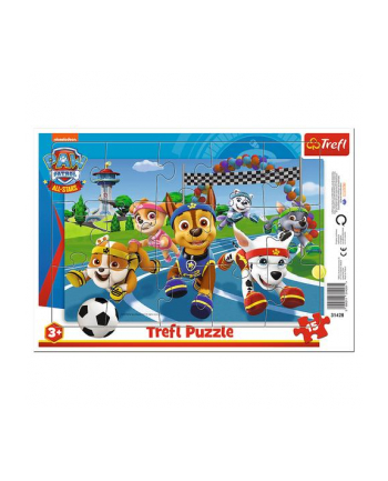 Puzzle 15el Ramkowe Psi Patrol / Paw Patrol Uczynne pieski 31428 Trefl