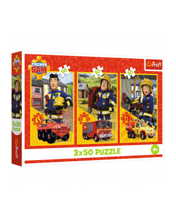 Puzzle 3x50 Ekipa z Remizy Strażak Sam 34880 Trefl nr 2