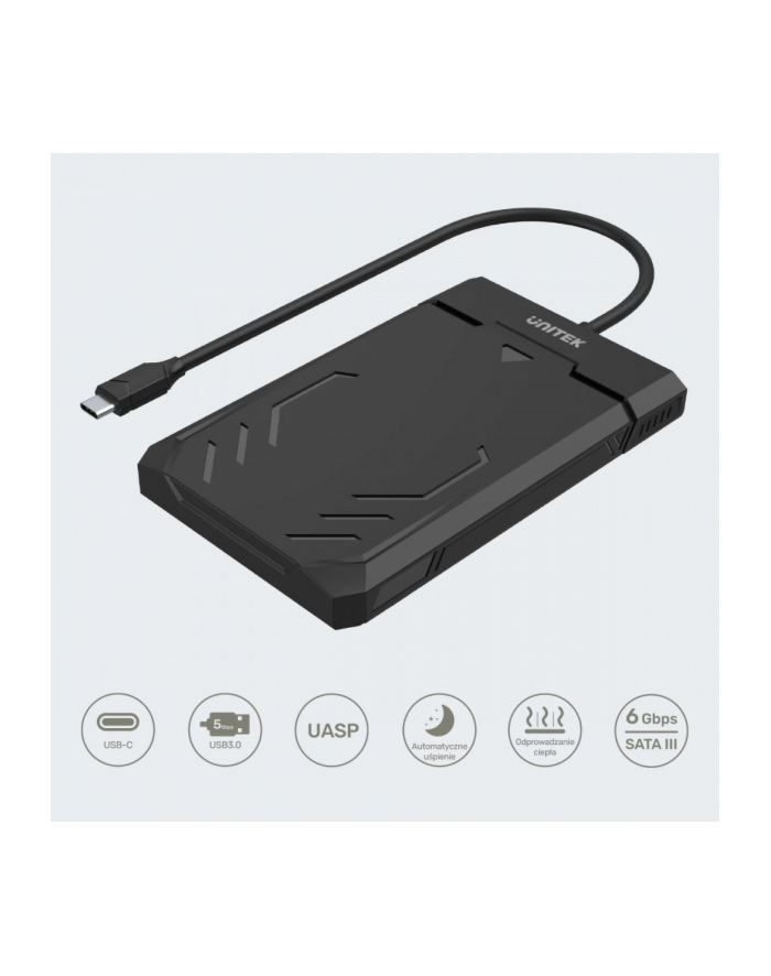 unitek Obudowa USB-C HDD/SSD SATA UASP 5Gbps/ Y-3036A główny