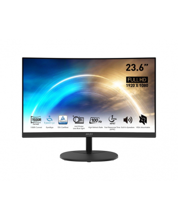 msi Monitor 23.6 cala PRO MP2412C LED/FHD/Curved/100Hz/czarny