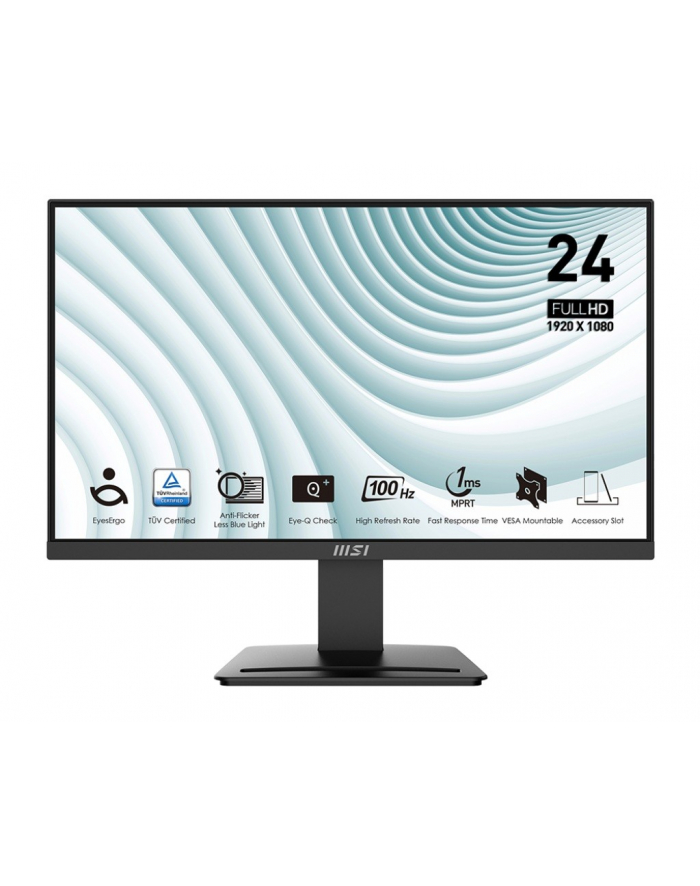 msi Monitor 23.8 cala PRO MP2412 LED/FHD/Flat/100Hz/czarny główny