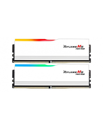 g.skill Pamięć PC DDR5 64GB (2x32GB) Ripjaws M5 Neo RGB AMD 6000MHz CL36 Biały
