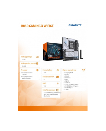 gigabyte Płyta główna B860 GAMING X WIFI6E