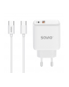 savio Ładowarka sieciowa LA-10 30W Quick Charge Power Delivery 3.0 Biała + Kabel - nr 1