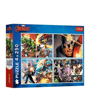 Puzzle 4x250el Bohaterskie dni 13309  Trefl