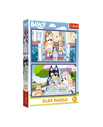 Puzzle 2x70el Zabawna Bluey 34446 Trefl