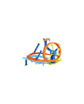 Hot Wheels Stunt Tracks Zestaw Wyścigowa Turbo Pętla tor samochodowy + autko JBX65 MATTEL