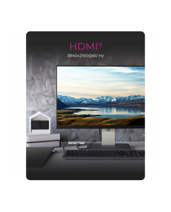 icybox Stacja dokująca IB-DK4022a-CPD 6w1, HDMI,USB,PD