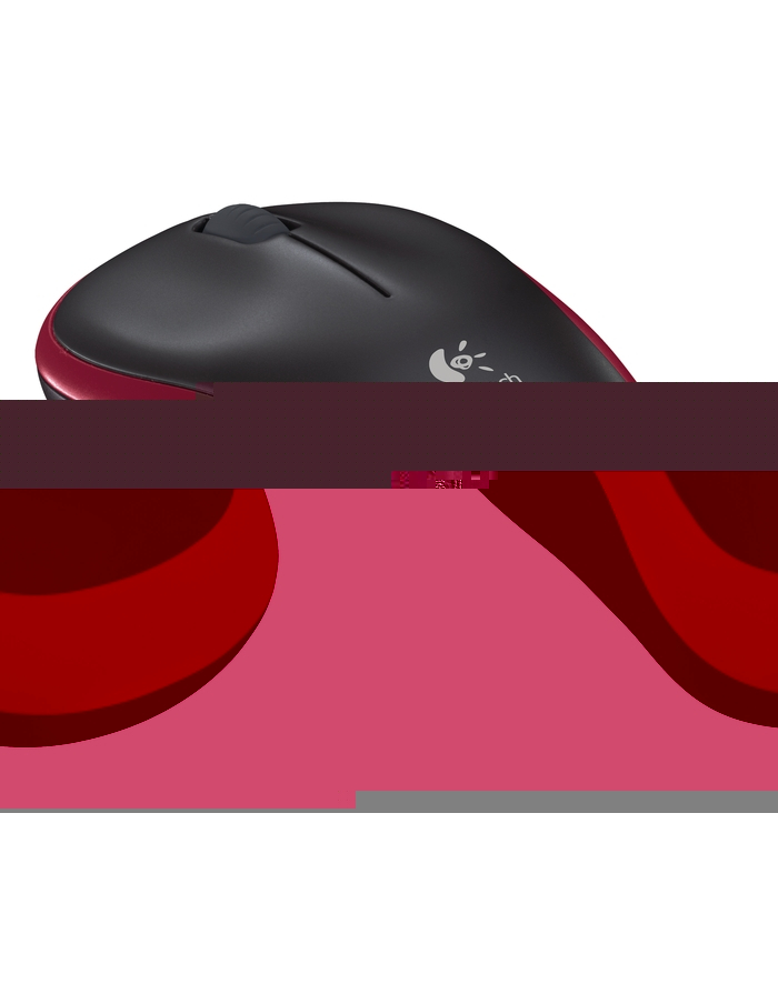Logitech Wireless Mouse M185 Red główny