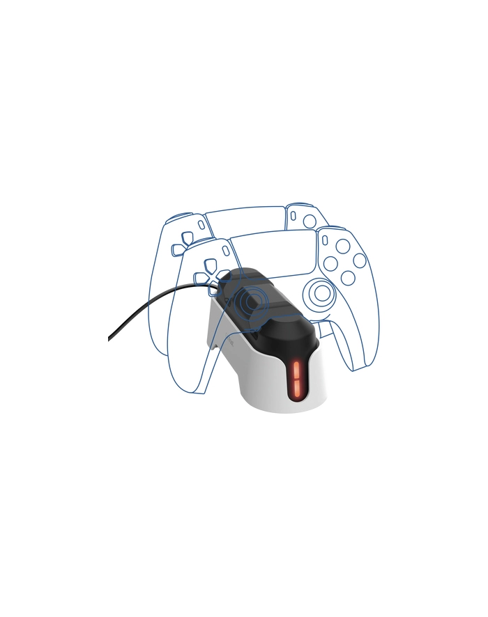trust Stacja ładująca GXT228  2xPAD PS5 Czarno-biała główny