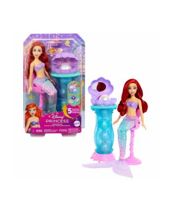 Lalka Barbie Disney Princess Arielka Muszelkowa toaletka JBF86 MATTEL