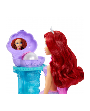Lalka Barbie Disney Princess Arielka Muszelkowa toaletka JBF86 MATTEL