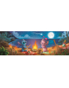 Clementoni Puzzle 1000el panorama Stitch. Stitch i Lilo na plaży przy ognisku 37061 - nr 2