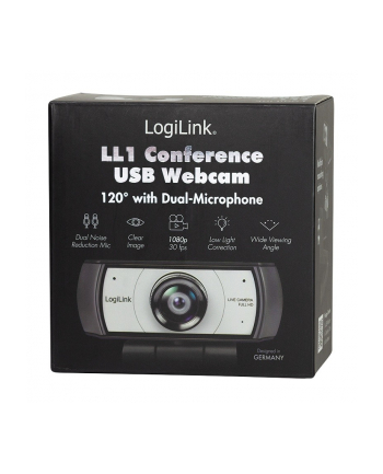 logilink Kamera konferencyja, HD, USB, szeroki kąt 120, 2x mikrofon