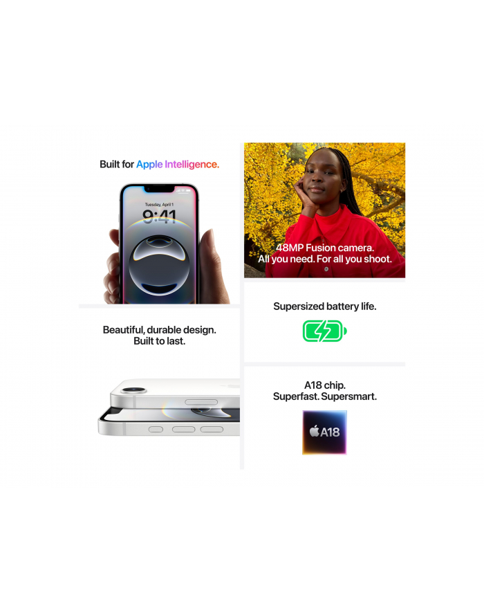 apple iPhone 16E 128GB czarny główny