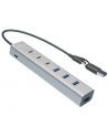i-tec Hub USB-C/USB-A Charging Metal HUB 7 ports - nr 16