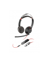 poly Zestaw słuchawkowy Blackwire 5220 Stereo USB-C + wtyczka 3,5 mm + przejściówka USB-C/A 93S88AA - nr 6