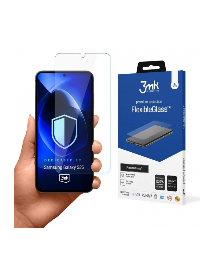 3mk Szkło hybrydowe FlexibleGlass Samsung S25 SM-931U główny