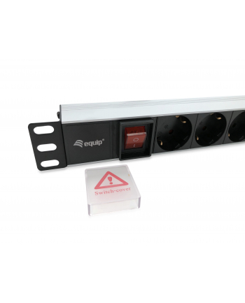 Equip Listwa zasilająca Steckdosenleiste 19''1HE8fach Schukon. 1.8m Alu Sch (333293)