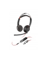 poly Zestaw słuchawkowy Blackwire 5220 Stereo USB-C + wtyczka 3,5 mm + przejściówka USB-C/A 93S88AA - nr 6