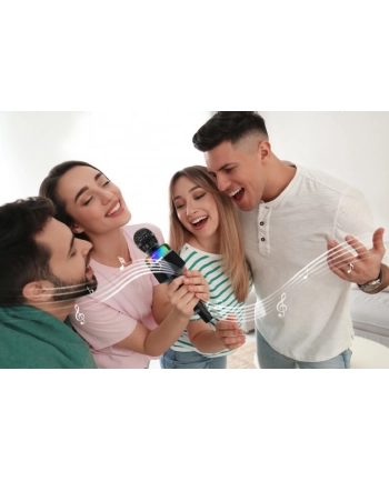 GEMBIRD Bezprzewodowy mikrofon karaoke czarny