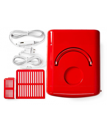 Nedis Kafr120Crd Przenośna Mini Lodówka 50W/230V Czerwona