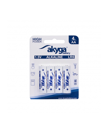 AKYGA Alkaline battery AKY2068 AA LR6 Zn-MnO2 1.5V/3050mAh 4pcs/blister